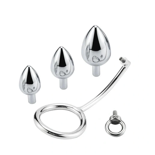 Anal Hooks Ring Set Cock with Hook DiscreetChoice 4663 Steel Stainless Anal 0929